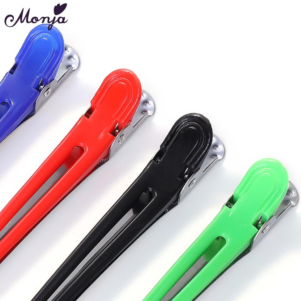 monja Заколки для волос, держащие прическу для парикмахерской, плоские заколки для волос с утиным ртом, аксессуары для резки с одним зубцом, парикмахерские ролики с самозахватом, инструменты для поставок