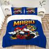 Mario Kart Adventure Print 3Pcs Bedding Setduvet Cover With 2 Bedropillowcase Home Birthday Gift