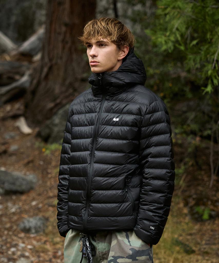 Fluke Lock Down Light See-Through Down Jacket Black Fpj225