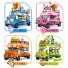 Девочка Мороженое Фаст-фуд Фуд Грузовик Игровой домик Игрушки DIY Мелкие Частицы Строительный Блок Обучающий Класс Подарочная Модель