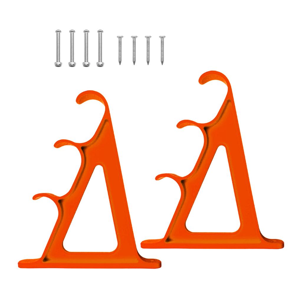 Горизонтальный держатель для удочек, настенная подставка для удочек, 3-позиционная стойка для хранения удочек для стены гаража