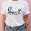 Summer 100% Cotton T-shirt Studio Ghibli Totoro Harajuku Style Kawaii Totoro Ghibli Loose Casual T-shirt Women