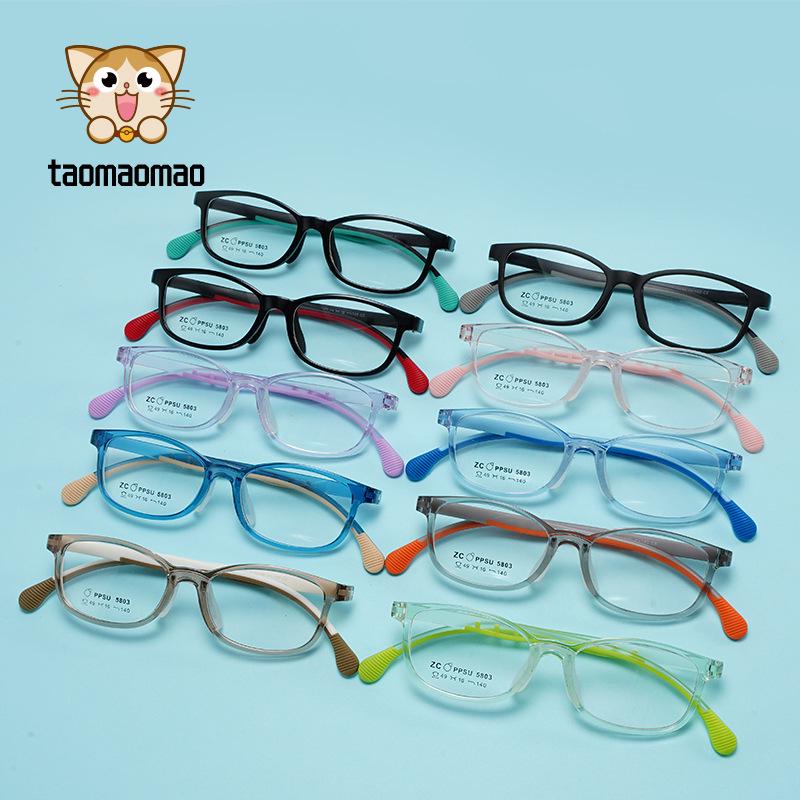 Comfortable Soft Silicone Nose Pads PPSU Eyeglass Frames for Kids, Men, Women – Myopia-Compatible