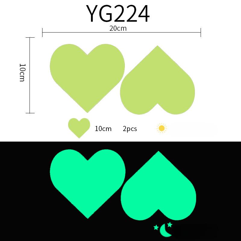 Glow-in-the-dark Stars Glow Wall Stickers Living Room Bedroom Switch Decoration Children's Room Dorm DIY Creative Glow-in-the Dark Stickers