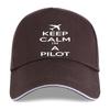 New PILOT AVIATION FLYING - KEEP CALM IM A PILOT - GREAT GIFT Hip Hop Printed Baseball Cap Funny Tops