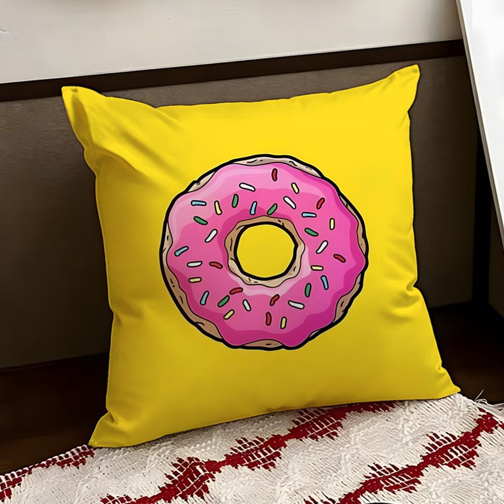 Sprinkled donut Cushion Cover Reversible Soft Durable Pillow Cover Home  Car MultiScene Use for Daily Comfort