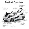 1:Модель игрушечный спортивный автомобиль GTR Модифицированный I8 Масштаб 22 Звук и Свет Резиновые Шины Сплавной Кузов Модели Суперкаров Подарок Украшения для Витрины