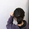5 шт. Жемчужные резинки для волос для девочек, черные высокоэластичные резинки для женщин, детей, тонкие резинки-скранчи, аксессуары для волос, простая веревка для волос
