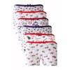 Набор из 6 хлопковых боксеров для девочек с ярким узором и забавным принтом