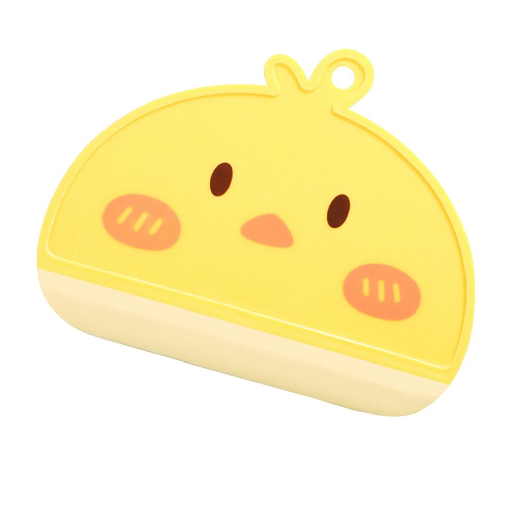 Shower Squeegee Cartoon Shaped Easy Cleansing Window Mirror Water Scraper for Home Bathroom Yellow