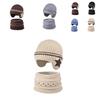 Childrens Knitted Beanie And Neck Gaiter Set With Fleece For Winter Cold Protection