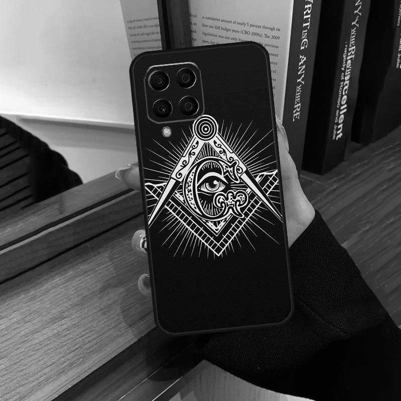 Обложка с символом масонства для Samsung Galaxy M23 M33 M53 M13 M51 M11 M31s M30s M12 M32 M52 M20 M14 M34 M54