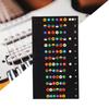 Guitar Fretboard Scale Sticker Easy To Apply Self-adhesive PVC Fretboard Sticker
