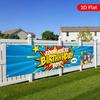 Happy Birthday Yard Banner, Birthday Boy's Party Design, Polyester Outdoor Birthday Anniversary Wedding Decoration