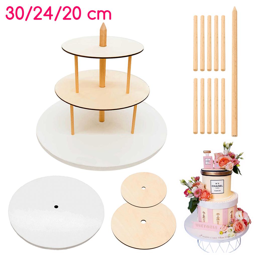 3-Tiered Cake Stand 30/22/16 Brand4Cake