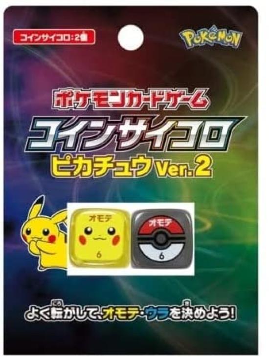 Карточная игра покемонов с монетами и кубиками Пикачу Покемон Карманный Монстр Вер.2