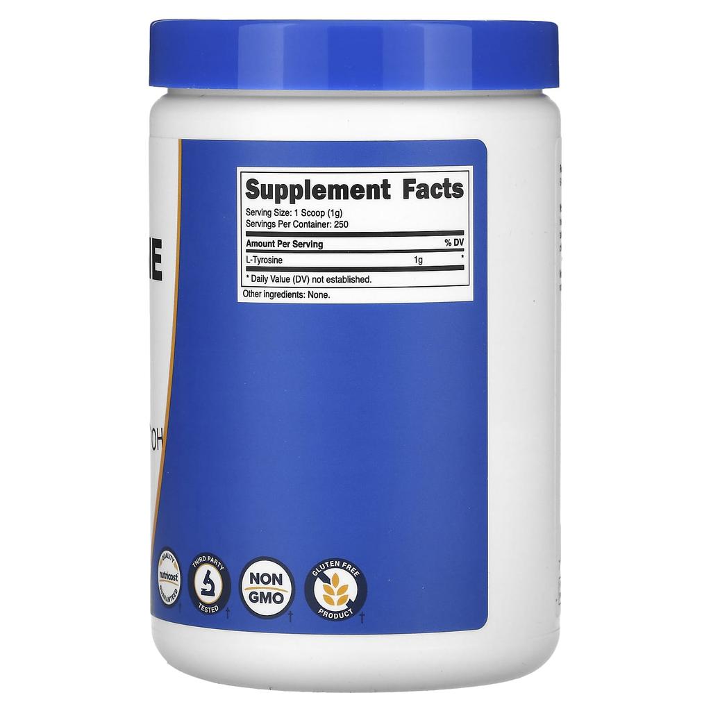 L-Tyrosine, Unflavored, 250G(8.8Oz)
