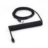 Прошел сертификацию FCC CE Плетеный USB-кабель для клавиатуры Механическая клавиатура Тип C Двойная оплетка Спиральный кабель для клавиатуры