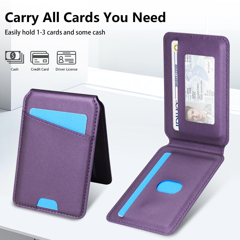 For Samsung Galaxy A55 5G Magnetic Case Detachable Card Holder Kickstand Leather Phone Back Cover