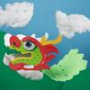 1 Set Dragon Dance Toy Chinese Tradition-inspired Toy DIY Dragon Dance Kit for New Year Party Decoration