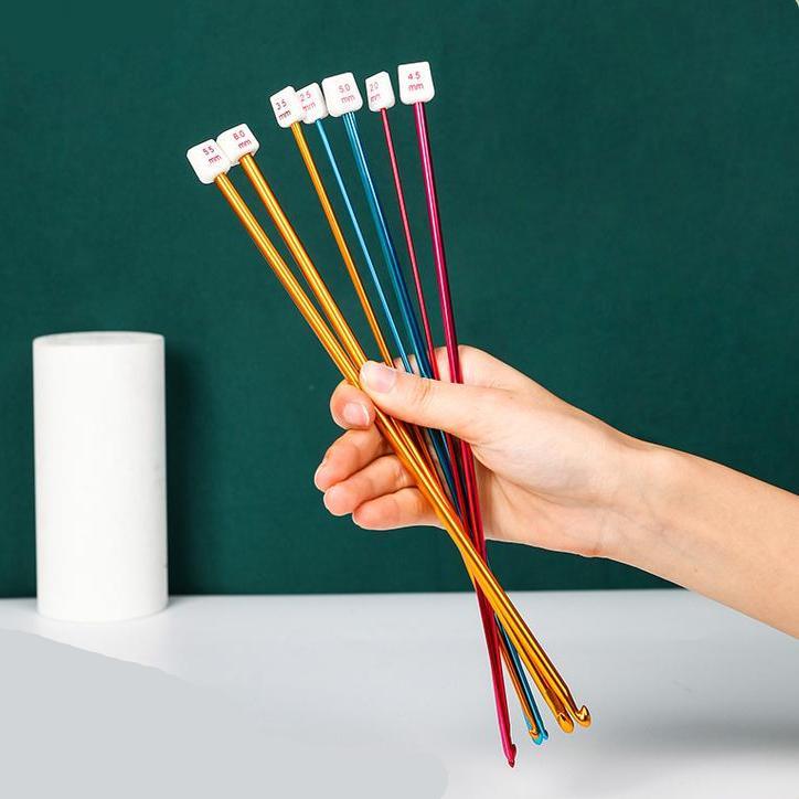 11шт 2мм-8мм бытовые красочные инструменты для вязания из шерсти крючком с капюшоном крючком