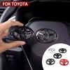 3D ABS Логотип Наклейка на руль для Toyota Hilux Prius Avensis Auris Verso Corolla Camry Автоаксессуары