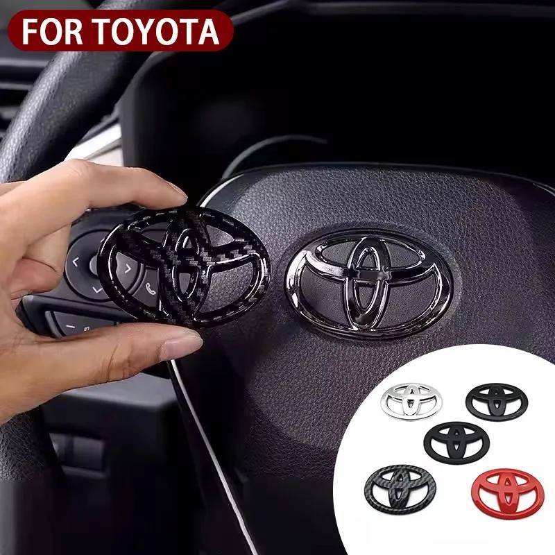 3D ABS Логотип Toyota Наклейка на руль для Toyota Hilux Prius Avensis Auris Verso Corolla Camry Автоаксессуары