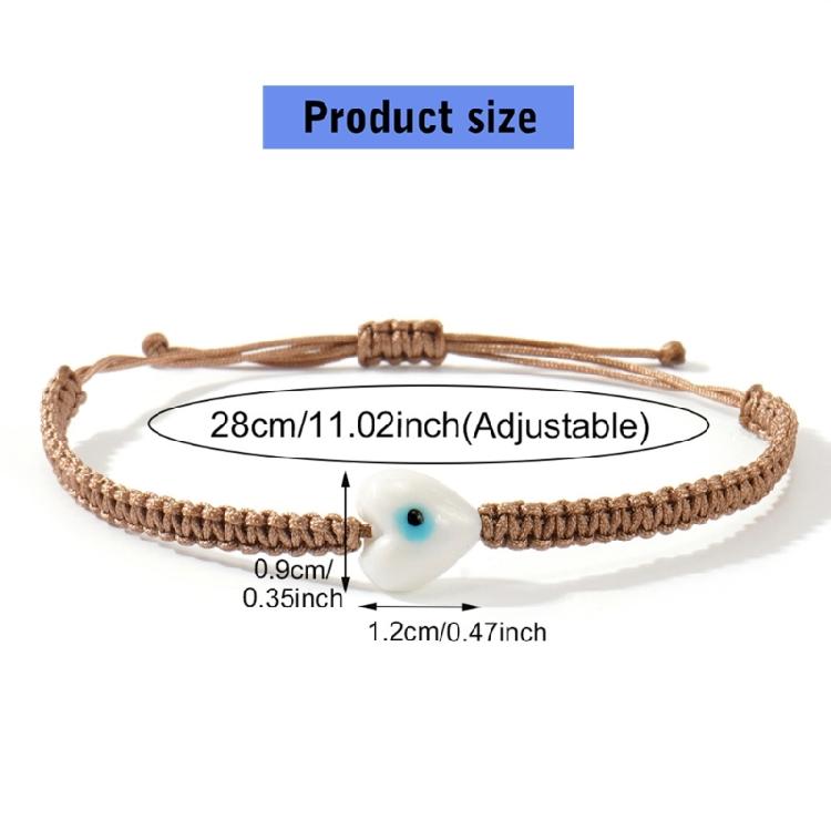 Элегантный плетеный браслет из шнурка с символом духовного глаза, универсальное многослойное украшение для повседневных нарядов