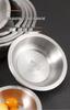304 Stainless Steel Deepened Vegetable and Dinner Plate, Thickened Flat Bottom for Soup and Fish, Brushed Finish