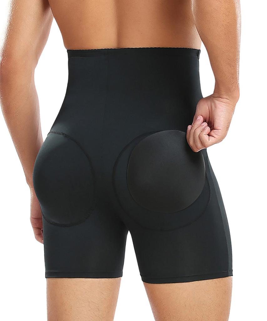 Мужские шорты для коррекции живота с высокой талией, утягивающее нижнее белье, трусы-боксеры, утягивающее нижнее белье, утягивающие трусы, утягивающее белье для бедер