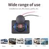 3.1A Dual USB Car Charger Socket Adapter with Sliding Cap 12V-24V 36W QC 3.0 Quick Charge Power Outlet for Bus RV Boat ATV Auto Motorbike Waterproof