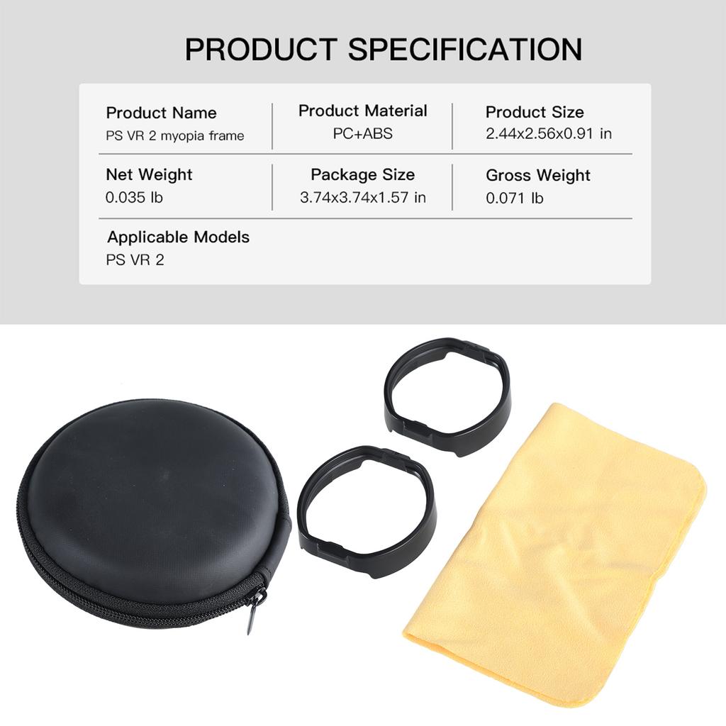 2 шт. Кольца-прокладки для VR-очков, кольца для защиты линз от царапин для очков PS VR2 VR, оправа для очков для миопии VR, легкая оправа