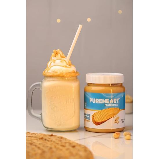 Pureheart Nutbutter Creamy Peanut Butter 1000 gm | Natural & Premium Roasted Peanuts | High Protein, Rich in Fiber | Zero Trans Fats