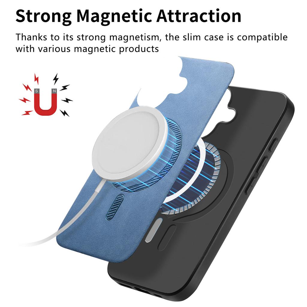 Кожаный чехол-накладка для iPhone 17 Pro с поддержкой MagSafe, чехол для телефона с приятным на ощупь покрытием