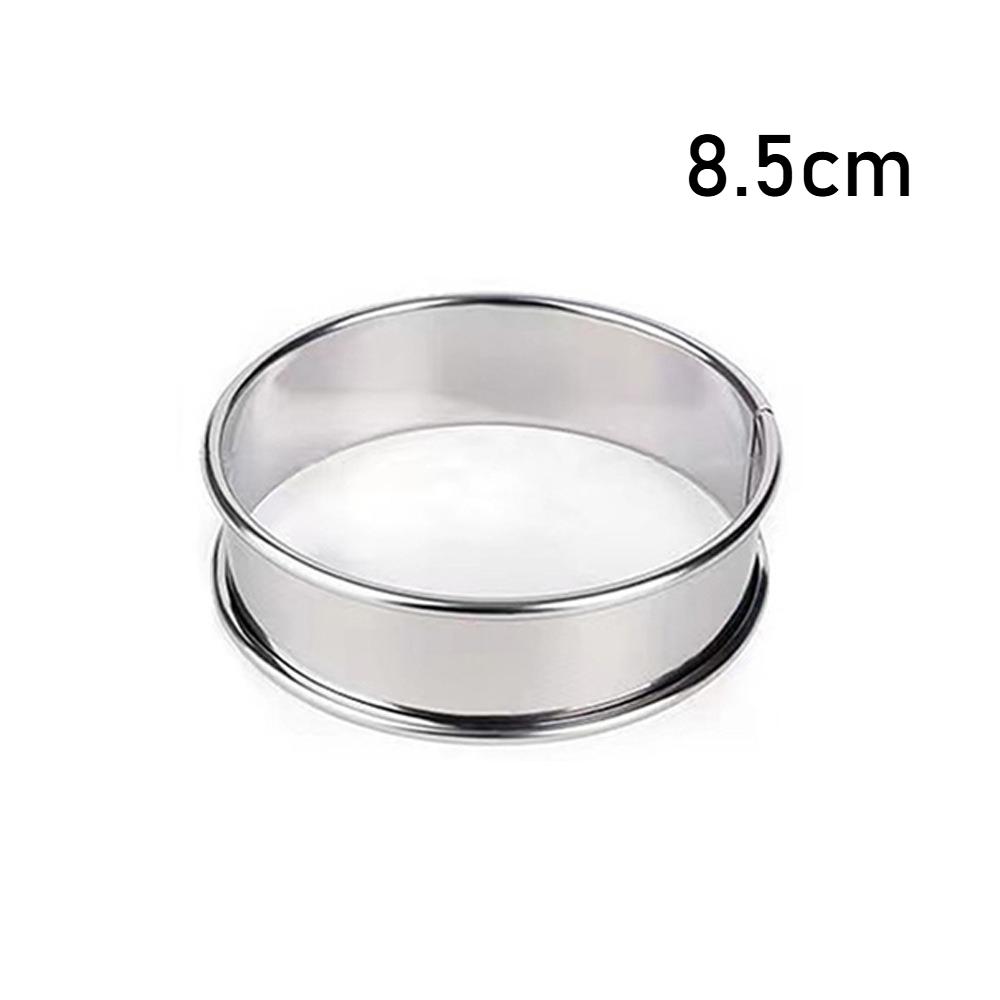 10cm 8cm New Stainless Steel Baking Circle Mold Double Rolled Cooking Rings Circle Egg Ring Cookie Molds Kitchen Tool 2025