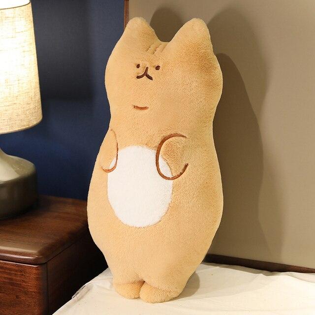 Kawaii Creative Cat Peluche Toys Cute Stand Lying Cat Pillow Soft Sofa Cushion Dolls Stuffed for Girls Children Gifts