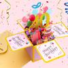 Открытка на 40-й день рождения для жены, мужа, женщины, 3D-поздравительная открытка с запиской и конвертом, подарки на 40-й день рождения