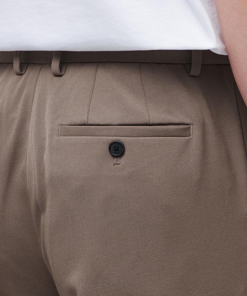MUSINSA STANDARD Relaxed Tapered Hidden Banding Crop Slacks [Light Brown]