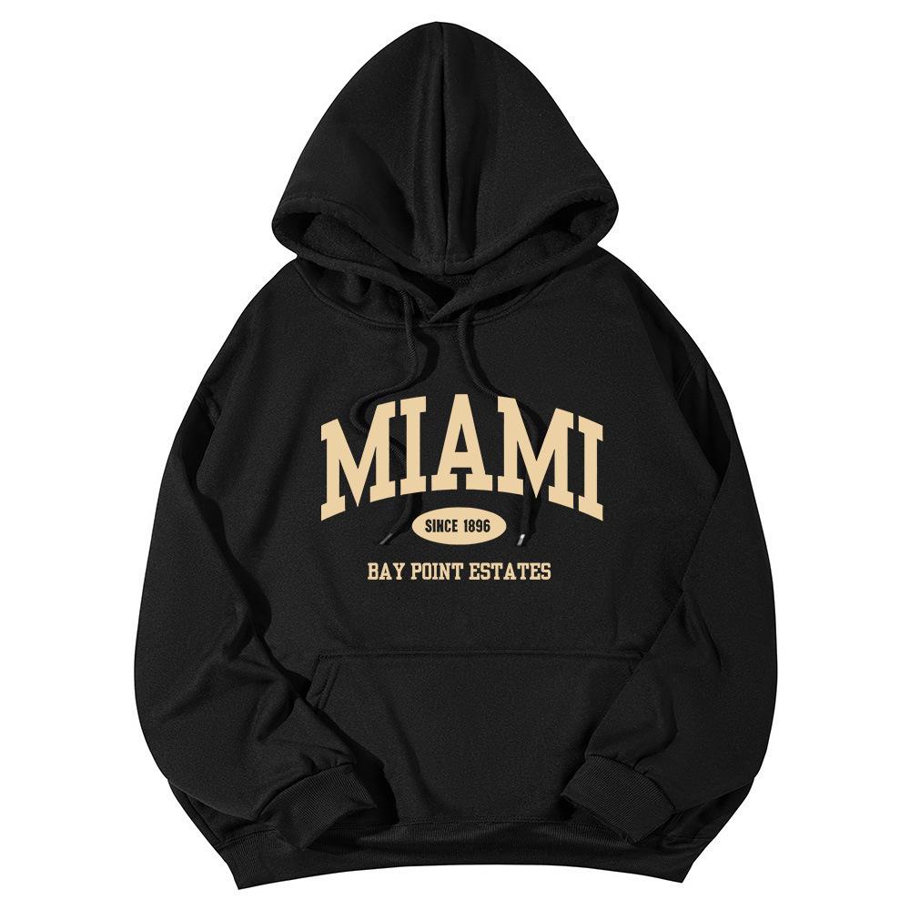 New casual sports sweater fleece hooded sports sweater men's and women's autumn and winter sports fashion