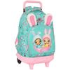 Rolling Backpack - SAFTA - NANANA BUNNY - Compact - Comfortable - Children