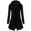 Women's Fashion Casual Hooded Loose Long Sleeve Zipper Solid Color Jacket