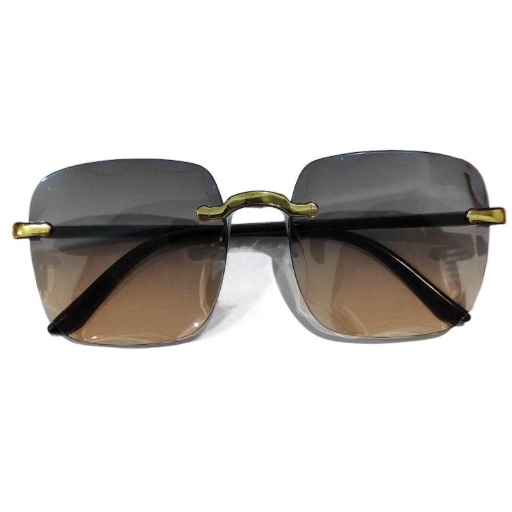 Винтажные градиентные солнцезащитные очки UV400 Женские стильные безободковые солнцезащитные очки для лета