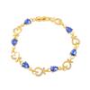 Yunjin, love fashion jewelry hollow temperament flower diamond lady bracelet alloy heart bracelet women