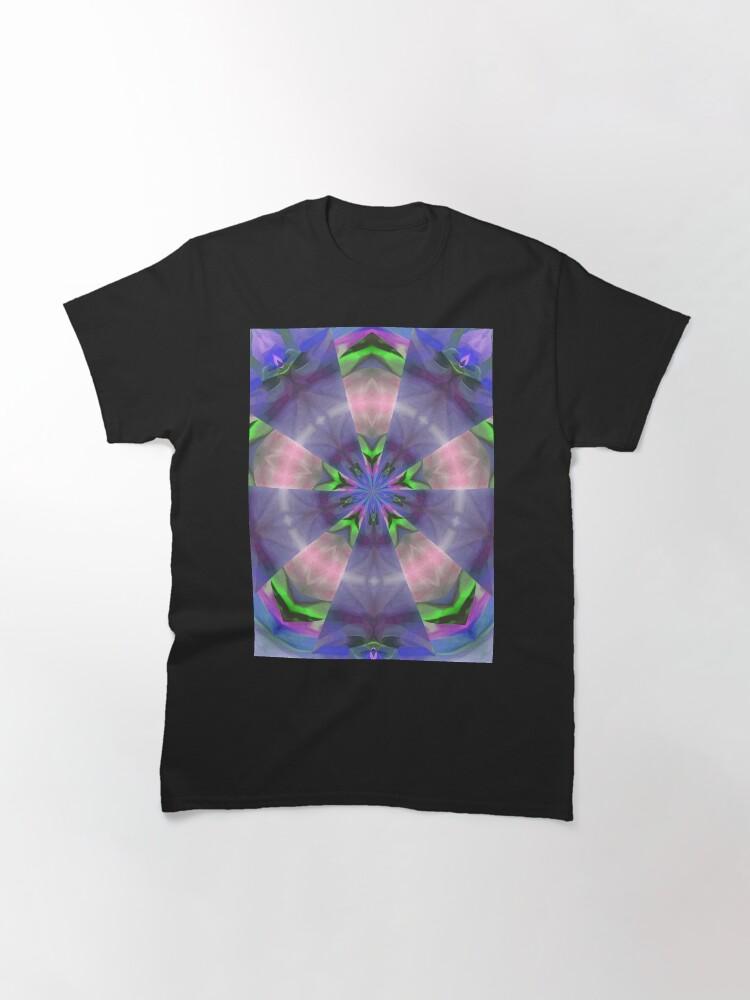 Pentangle Pastel Shades Multicolored Kaleidoscope Pentangle Pattern 9 Classic T-Shirt
