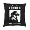 Hot Sale Retro Rock Singer Lemmy Cushion Cover  cm Velvet Throw Pillow Case for Living Room Sofa Bedding Pillowcase