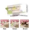 Durable Plastic Upside-Down Paper Towel Rack Wall Mounted Large Capacity Plastic Wrap Rack with Hooks Face Towel Holder for Home
