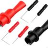 6x Alligator Clips Test Probe Pins Electrical Testing Multimeter Probes Multi-meter Tester Wire