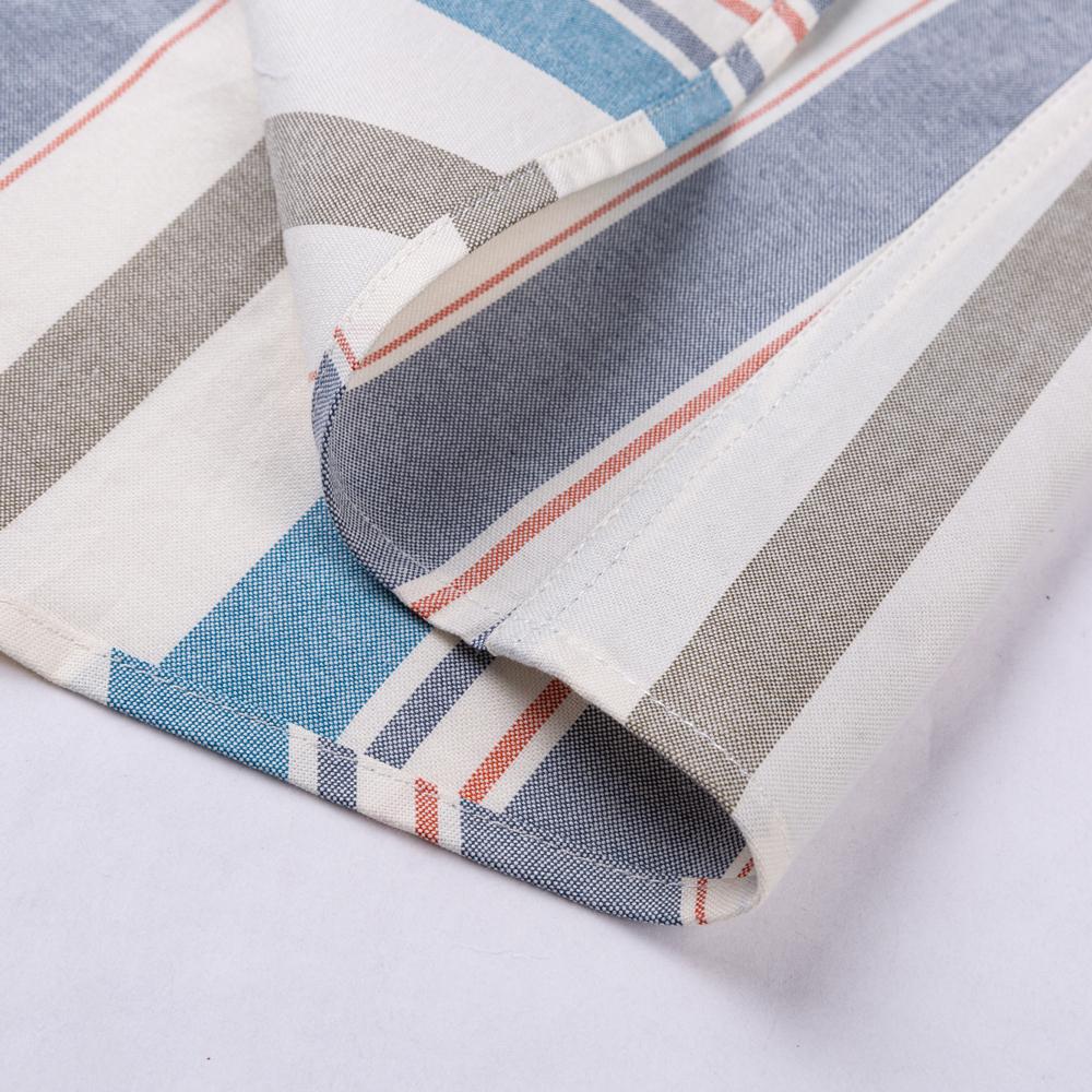 Мужская модная универсальная оксфордская рубашка с коротким рукавом с одним нагрудным карманом, удобные повседневные рубашки из чистого хлопка в клетку в полоску