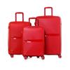 SET OF 3 HARD SUITCASES Red PP5 (SIZES S, M, L)