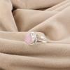 Rose Chalcedony Gemstone 925 Sterling Silver Handmade Jewelry Designer Ring Gift For Girls RR-76-19